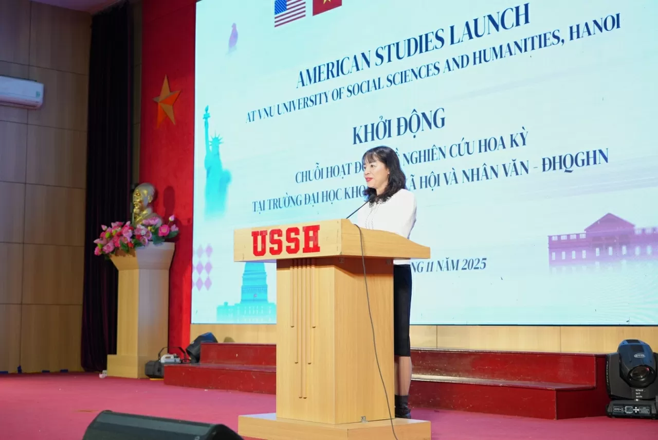 Khởi động chuỗi sự kiện Hoa Kỳ học và cuộc thi Exploring America 250 tại Trường Đại học Khoa học xã hội và nhân văn Khởi động chuỗi sự kiện Hoa Kỳ học và cuộc thi Exploring America 250 tại Trường Đại học Khoa học xã hội và nhân văn