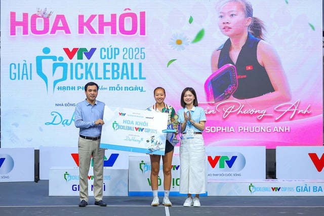 Pickleball VTV Cúp 2025 bế mạc, hoa khôi của giải đấu đã lộ diện- Ảnh 2.