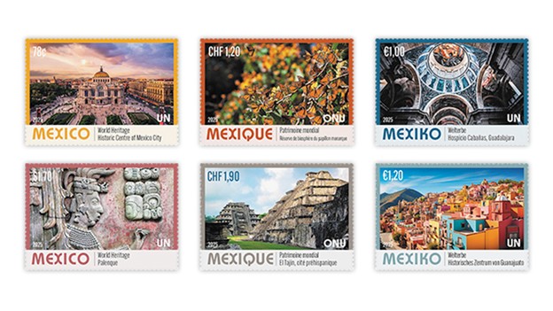 国連郵便局が世界遺産切手を発行