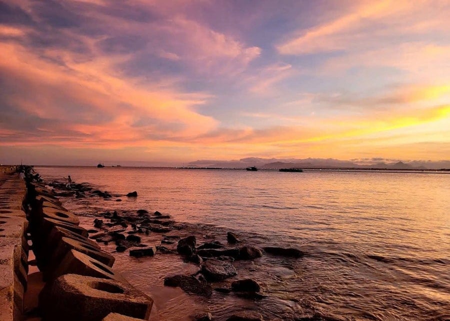 hình ảnh của bờ kè Khánh Hội Ninh Thuận