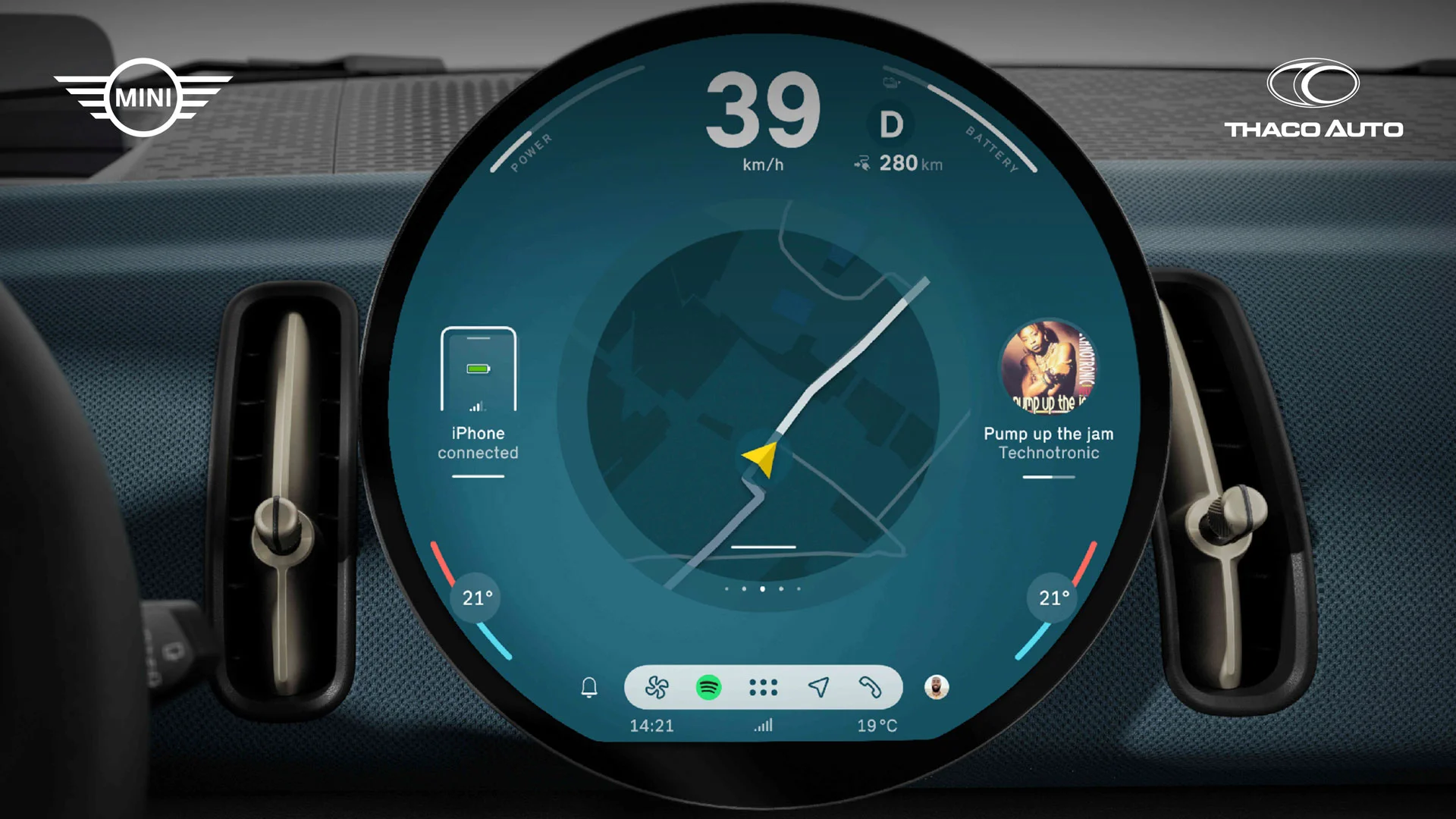 El MINI 3 puertas y el MINI Countryman están equipados con el sistema operativo MINI 9t.webp