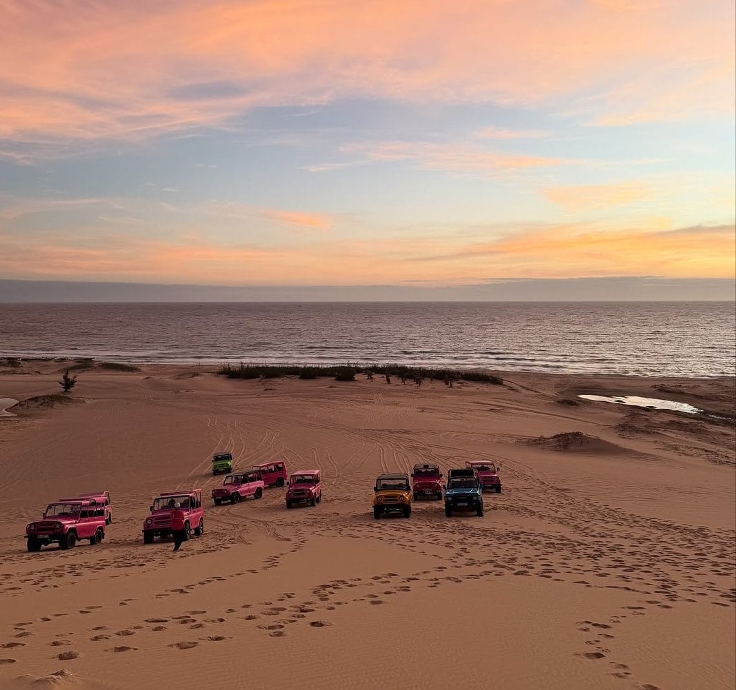 Funkelnde Landschaft am Sandhügel von Nam Cuong