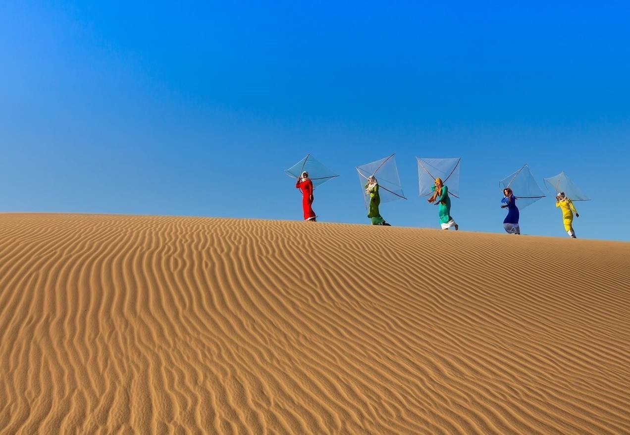 Cham-Frauen in traditionellen Trachten