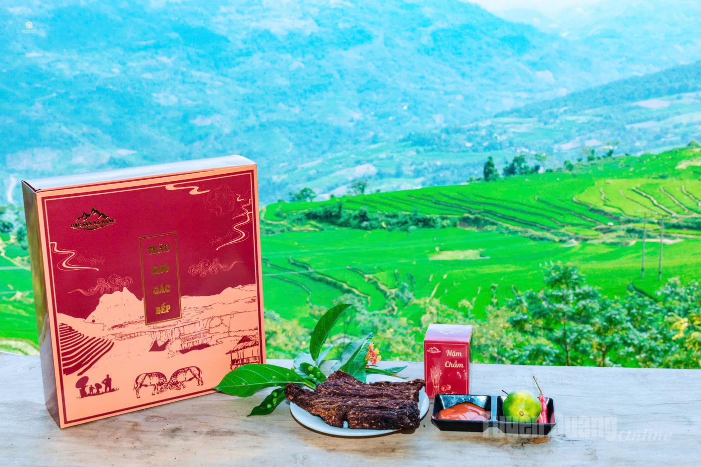 Προϊόν αποξηραμένου κρέατος βουβαλιού, προϊόν Ocop της Na Hang Trade and Tourism Company Limited.