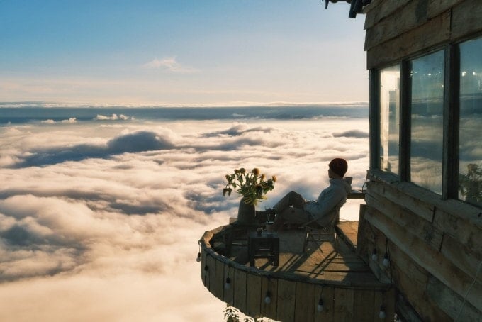 Cantinho de check-in no restaurante Mi Oi. Foto: Diep Huu Dat