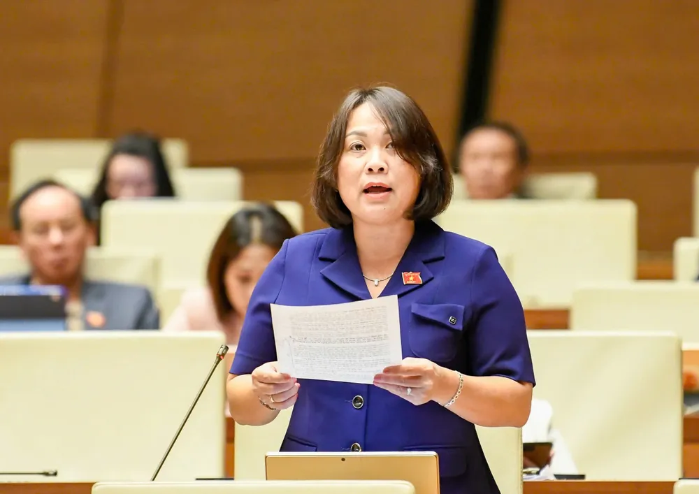 Delegada Nguyen Thi Thu Thuy (Gia Lai). Foto de : QUANG PHUC