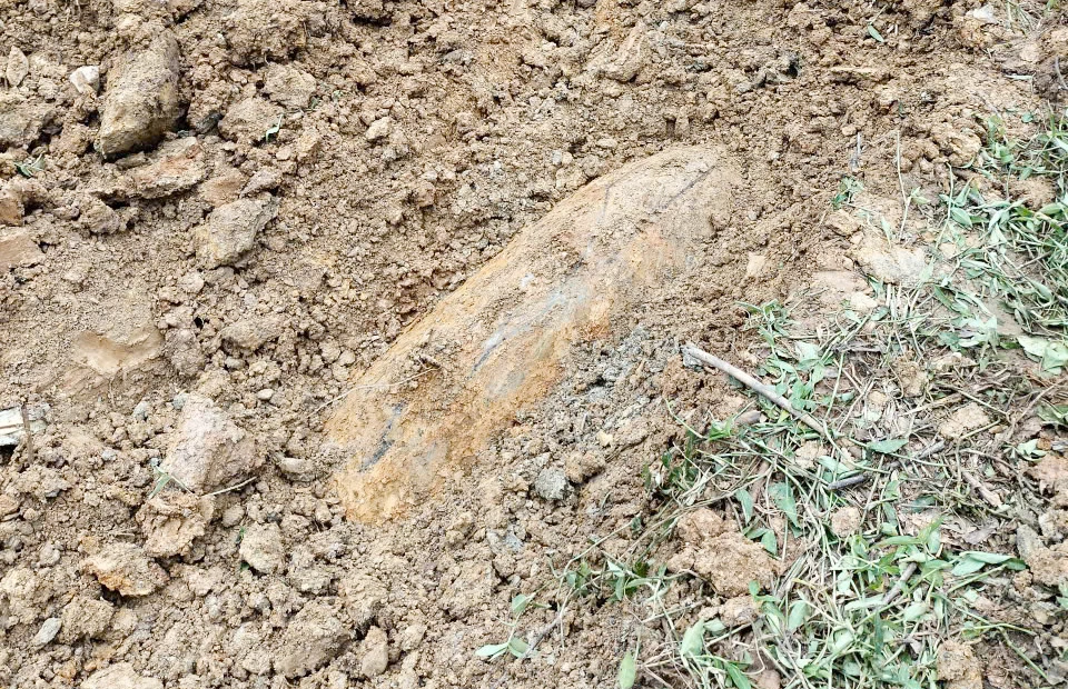 این بمب به تازگی در کمون توین لام کشف شد - عکس: CTV