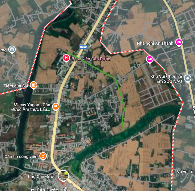 Volgens plan wordt een plattegrond geopend van de verbindingsroute naar National Highway 50.