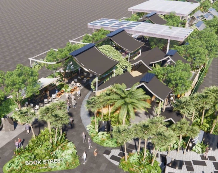 Se preconizează că strada Nguyen Dong Chi va fi inaugurată în primul trimestru al anului 2026 - Fotografia 1. Dự kiến khánh thành Đường sách Nguyễn Đổng Chi vào quý 1-2026 - Ảnh 1.