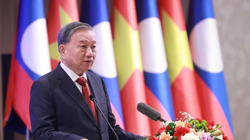 Generální tajemník To Lam hovoří na akci. (Foto: VNA)