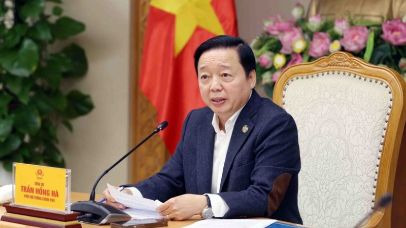 Vicepremier Tran Hong Ha spreekt. (Foto: VNA)
