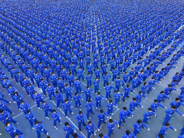 60.000 học sinh đồng diễn võ nhạc Vivonam lập ‘kỷ lục kép’ Việt Nam và thế giới - Ảnh 5.