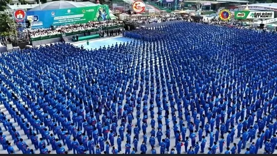 TP. Hồ Chí Minh: Màn đồng diễn võ nhạc Vovinam của 60.000 học sinh nhận kỷ lục kép thế giới và Việt Nam