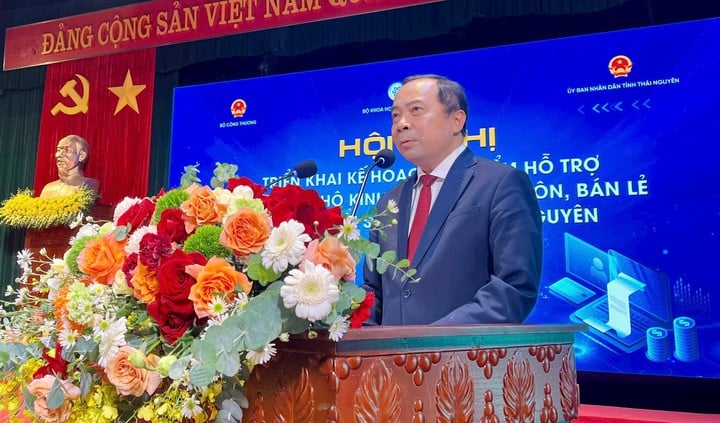 Thái Nguyên khởi động Chương trình thí điểm hỗ trợ cửa hàng, hộ kinh doanh chuyển đổi số - Ảnh 1.