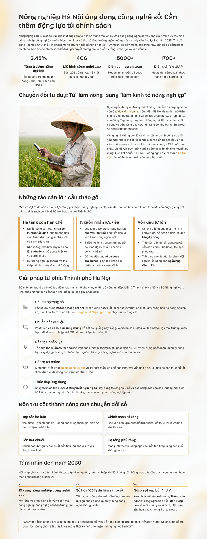 Hà Nội ứng dụng công nghệ số vào nông nghiệp Hà Nội - Ảnh 1.