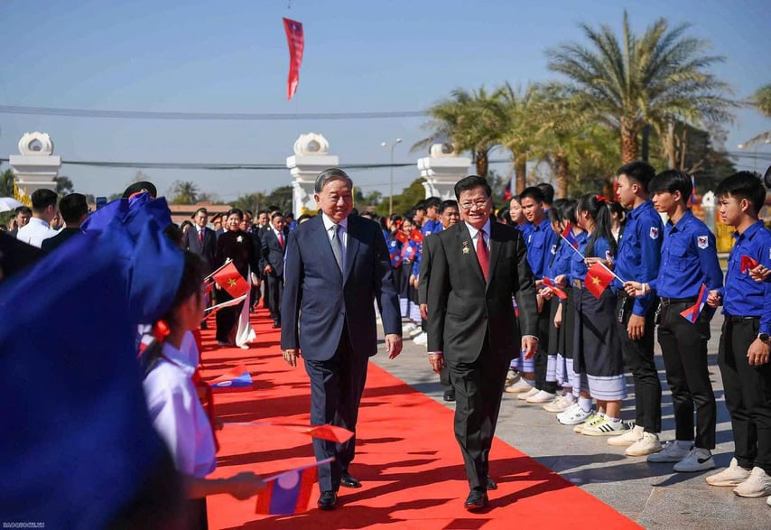 Khánh thành Công viên Hữu nghị Lào-Việt Nam: Biểu tượng mới của quan hệ đoàn kết, hữu nghị vĩ đại Việt Nam-Lào - Ảnh 1.