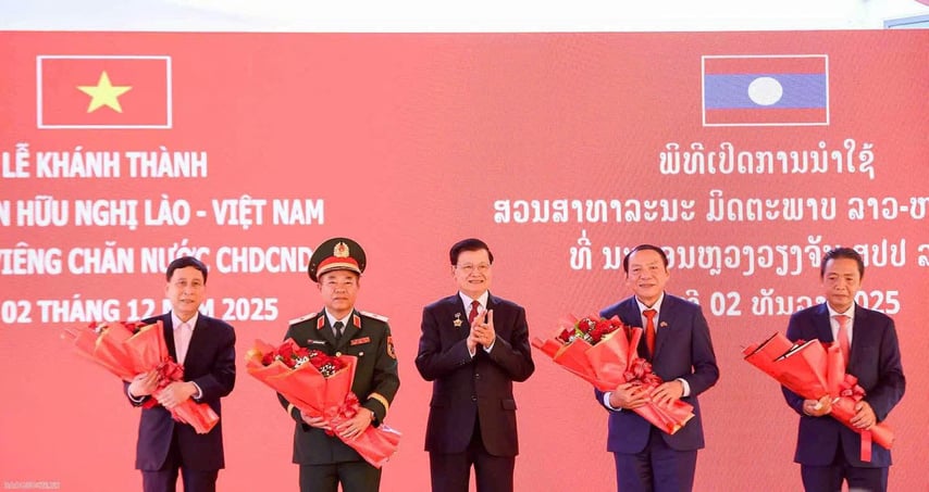 Khánh thành Công viên Hữu nghị Lào-Việt Nam: Biểu tượng mới của quan hệ đoàn kết, hữu nghị vĩ đại Việt Nam-Lào - Ảnh 3.