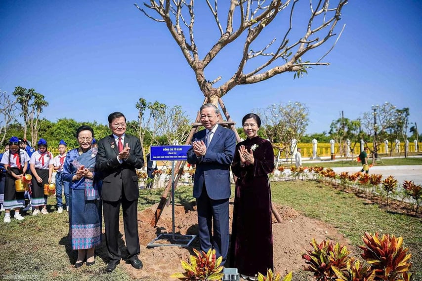 Khánh thành Công viên Hữu nghị Lào-Việt Nam: Biểu tượng mới của quan hệ đoàn kết, hữu nghị vĩ đại Việt Nam-Lào - Ảnh 4.
