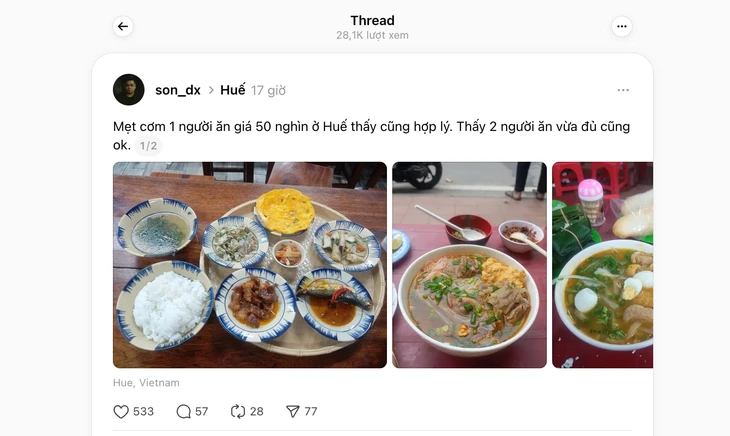 mâm cơm 50.000 đồng - Ảnh 2.