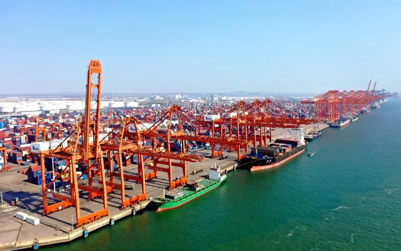 Quang cảnh cảng Khâm Châu thuộc tỉnh Quảng Tây (Trung Quốc). (Ảnh: THX/TTXVN)