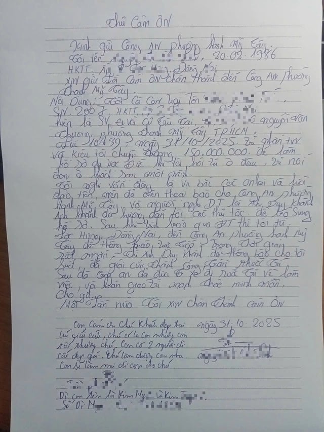 TP.HCM: Công an Thạnh Mỹ Tây giải cứu thần tốc sinh viên bị 'bắt cóc online'- Ảnh 2.