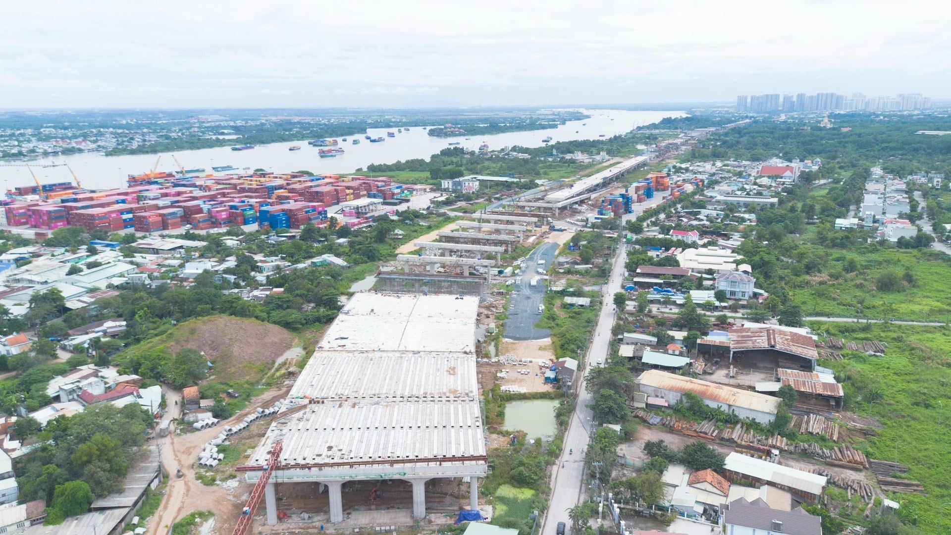 محل ساخت پروژه جاده کمربندی شماره ۳، یک پروژه ملی کلیدی.