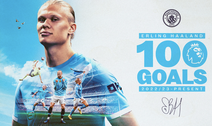 Haaland byl nadšený, že se připojil ke „klubu 100 gólů“ - Foto 2.
