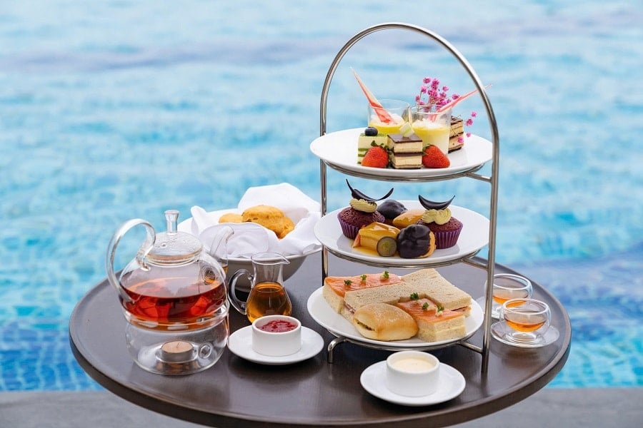 Afternoon tea-servis för 2 personer