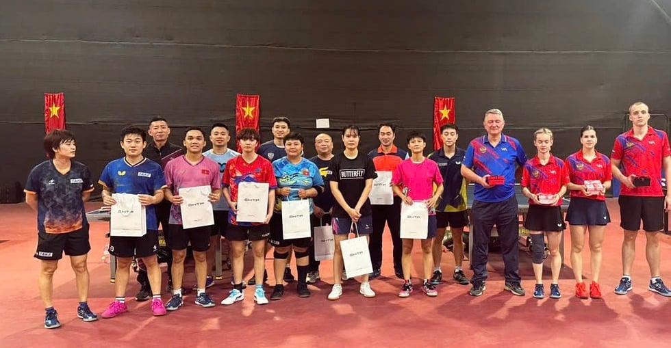 Đội tuyển bóng bàn Nga 'chạm trán' bóng bàn Việt Nam ngay tại Hà Nội, quà quý trước SEA Games- Ảnh 1.