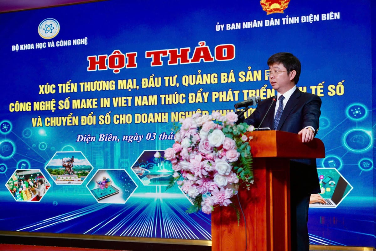 Viseminister for vitenskap og teknologi Bui Hoang Phuong talte på arrangementet.