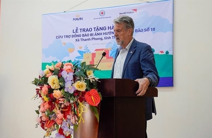 Chủ tịch Tập đoàn Mavin - Mr. David John Whitehead phát biểu tại buổi lễ. Ảnh: Mavin.