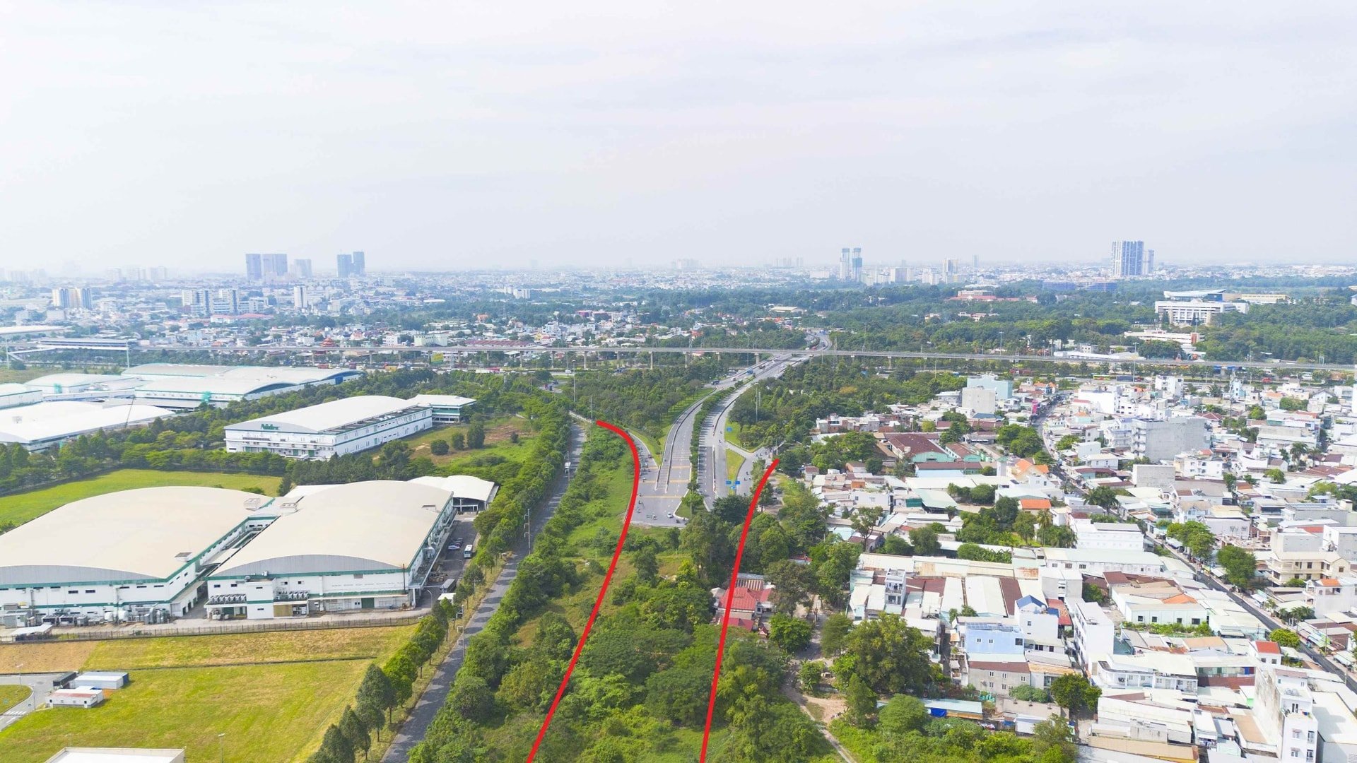 ہنوئی ہائی وے پر اسٹیشن 2 انٹرچینج 5.9 کلومیٹر طویل برانچ روٹ کا نقطہ آغاز ہے۔