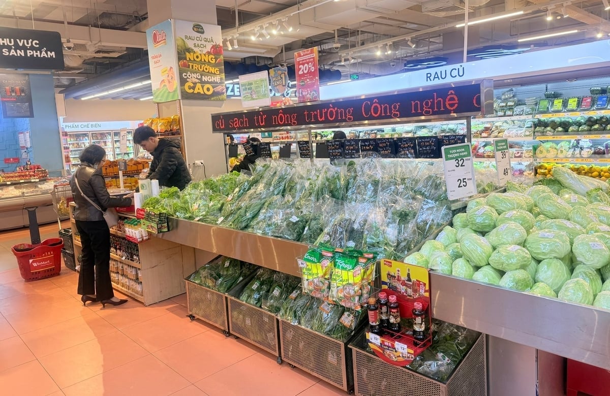 WinEco, rau sạch chuẩn VietGAP, GlobalG.A.P, Organic tại hệ thống siêu thị WinMart. Ảnh: Masan.