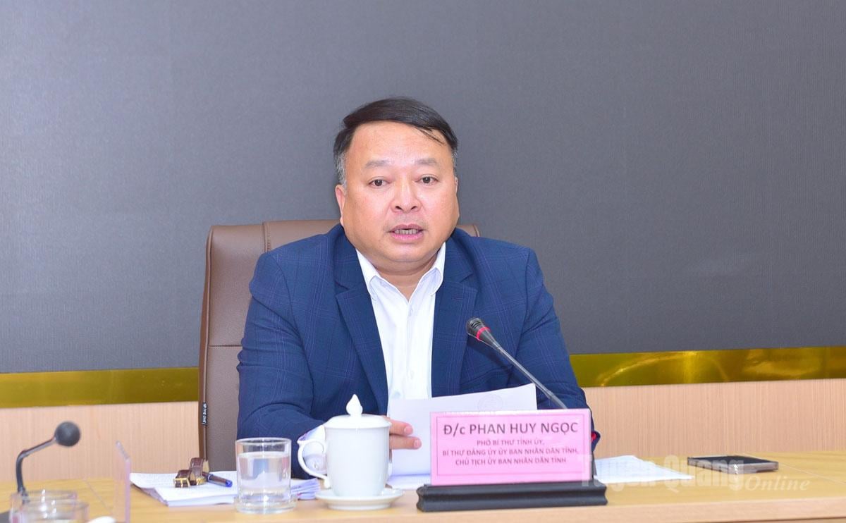 প্রাদেশিক পার্টি কমিটির উপ-সম্পাদক, প্রাদেশিক পিপলস কমিটির চেয়ারম্যান, প্রাদেশিক পিপলস কমিটি পার্টি কমিটির সম্পাদক কমরেড ফান হুই নোগক সভার সভাপতিত্ব করেন।