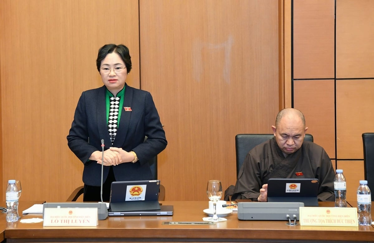 Đại biểu Lò Thị Luyến, Đoàn ĐBQH tỉnh Điện Biên. Ảnh: Lâm Hiển