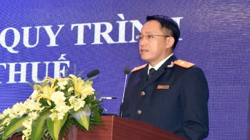 A vice-diretora Mai Son fez um discurso na conferência.