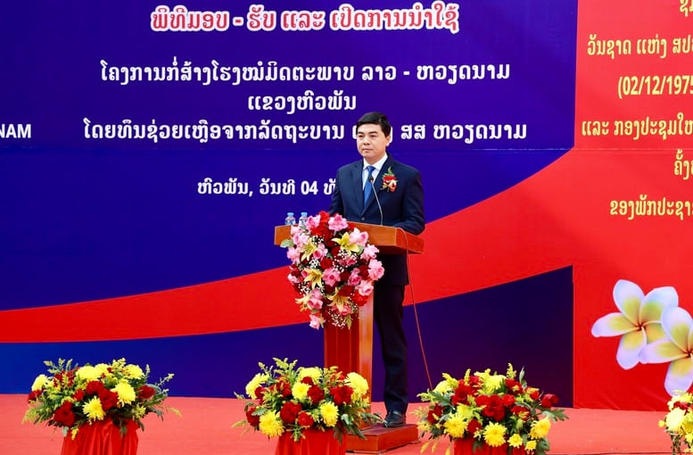 라오스-베트남 우호병원 준공식 및 인수 - 사진 4. Khánh thành, bàn giao Bệnh Viện Hữu nghị Lào-Việt Nam- Ảnh 4.