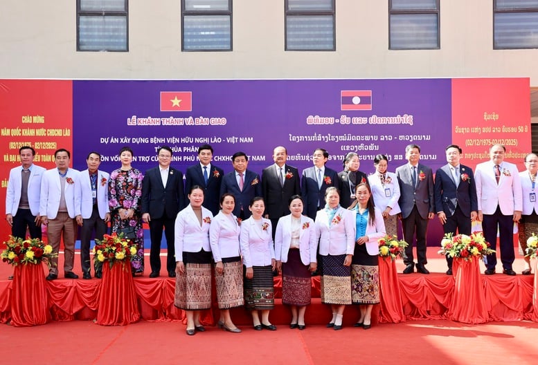 라오스-베트남 우호병원 준공식 및 인수 - 사진 6. Khánh thành, bàn giao Bệnh Viện Hữu nghị Lào-Việt Nam- Ảnh 6.