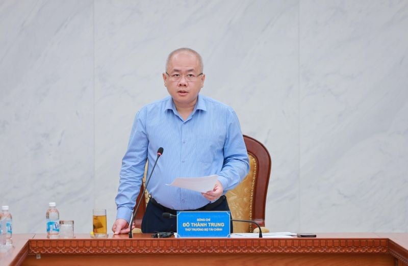 Biträdande finansminister Do Thanh Trung talade vid konferensen.