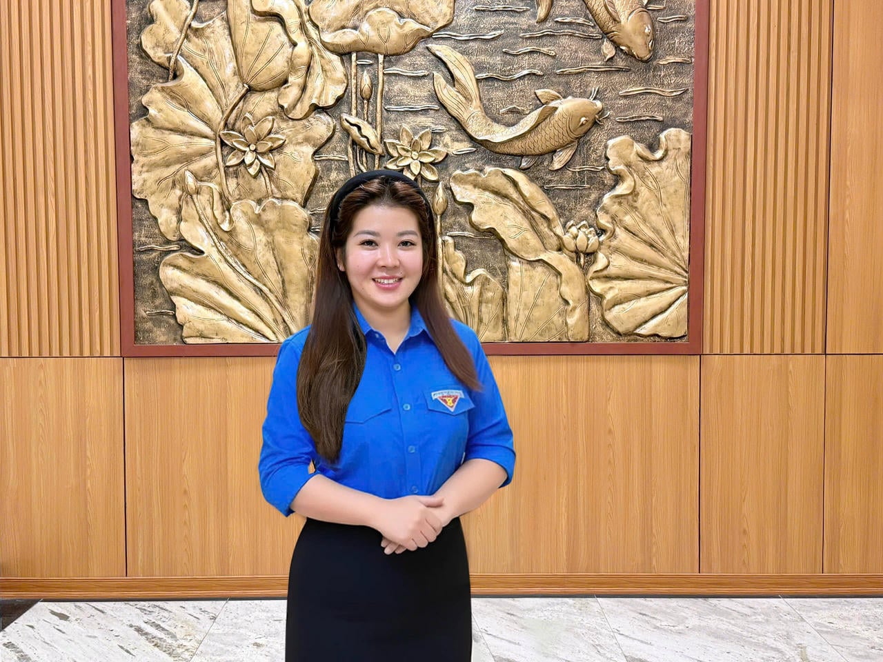 Dang Thi Lan Anh asszony, az Igazságügyi Akadémia Ifjúsági Uniójának Végrehajtó Bizottságának tagja