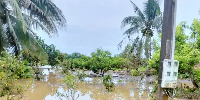 ला नगा नदी और डोंग नाई नदी प्रणाली के नीचे की ओर नदियों और धाराओं में जल स्तर काफी अधिक होने पर कुछ स्थानों पर बाढ़ का खतरा है।