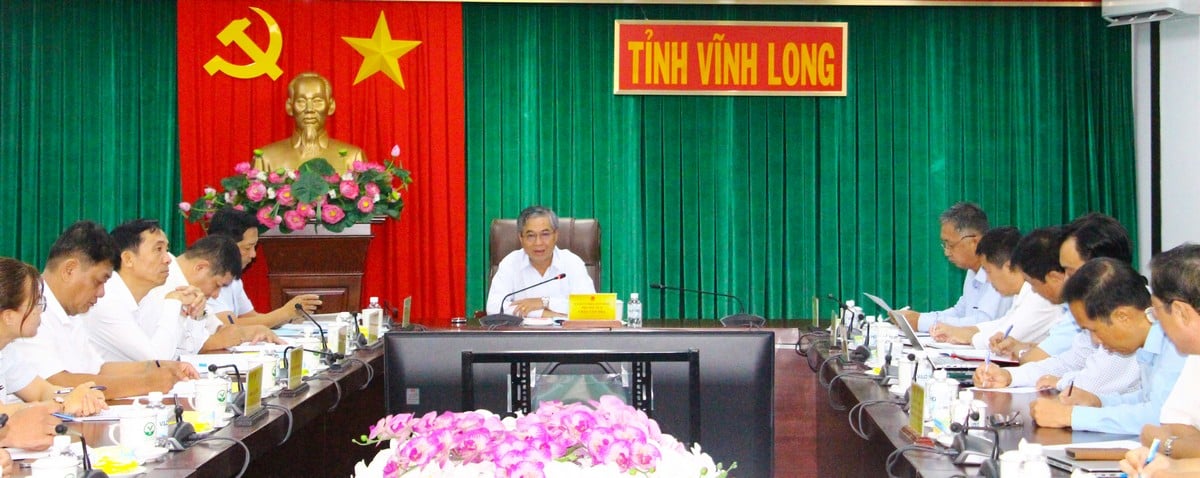 Vice ordförande för provinsens folkkommitté - Chau Van Hoa - ledde mötet.