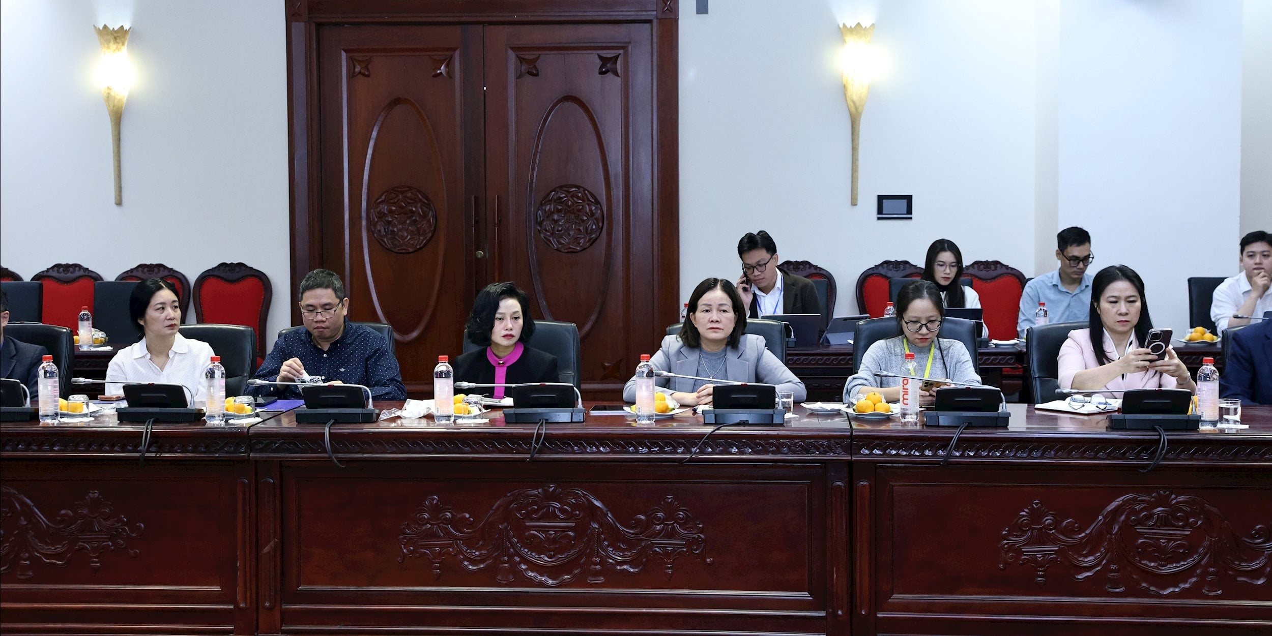 Delegados presentes na reunião