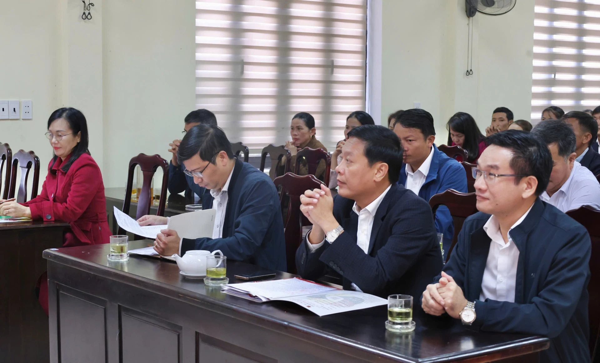3. Delegasi yang hadir pada upacara penerimaan tamu - Foto: L.M.