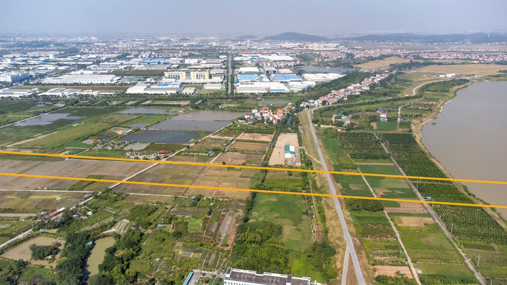 Plats för start- och slutpunkter för rutten i Hanoi.