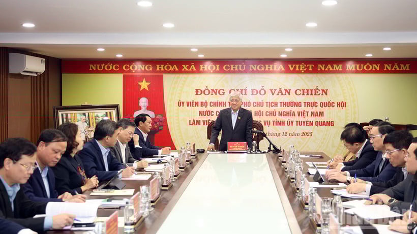 Nationalförsamlingens ständige vice ordförande Do Van Chien arbetade med den ständiga kommittén för Tuyen Quangs provinsiella partikommitté.