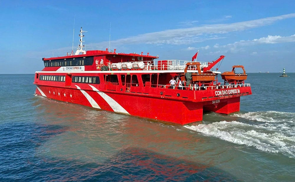 Høyhastighetstogmodell forventes å bli satt i drift på ruten fra Duyen Hai til Con Dao.