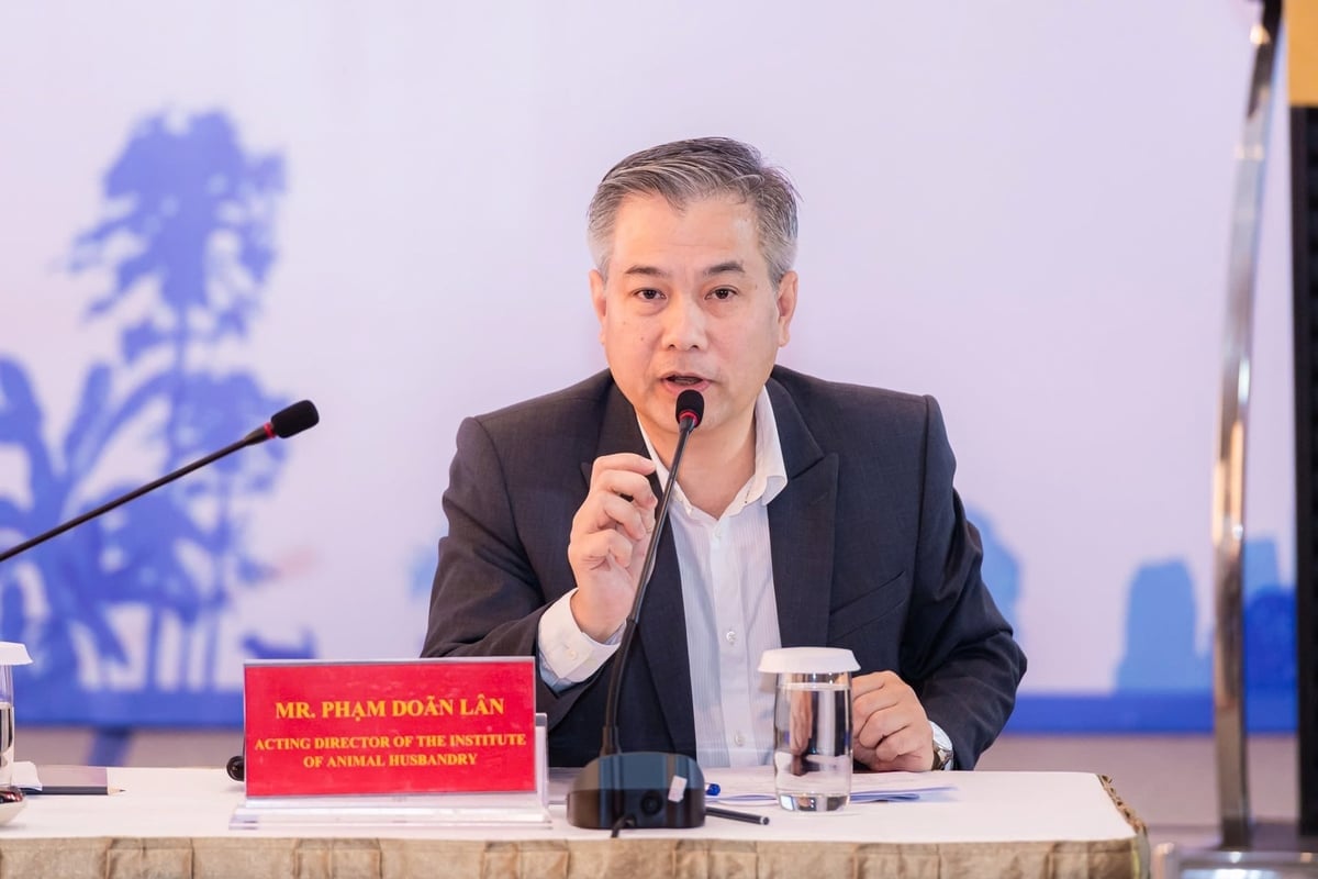 PGS.TS Phạm Doãn Lân, Quyền Viện trưởng Viện Chăn nuôi. Ảnh: OHP.