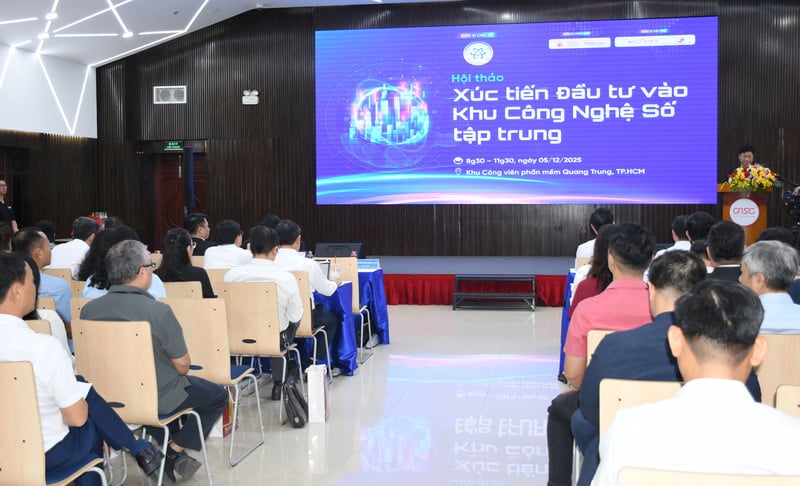 У семінарі взяли участь понад 200 делегатів з департаментів, філій, технопарків, цифрових підприємств, інфраструктурних підрозділів та організацій із залучення інвестицій як в країні, так і за кордоном. Фото: Мін Хуе.