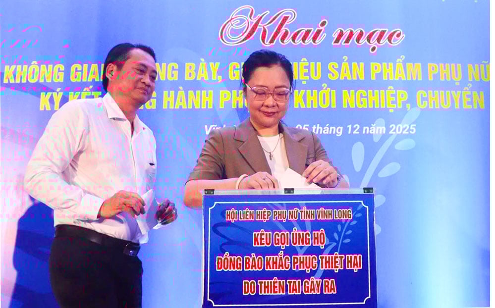 Para pemimpin provinsi menyumbang untuk mendukung masyarakat yang terkena dampak badai dan banjir.